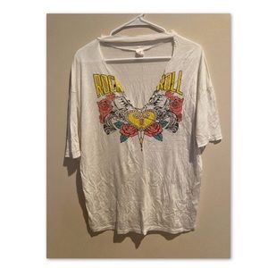 Rock and Roll Cut-Out T-Shirt